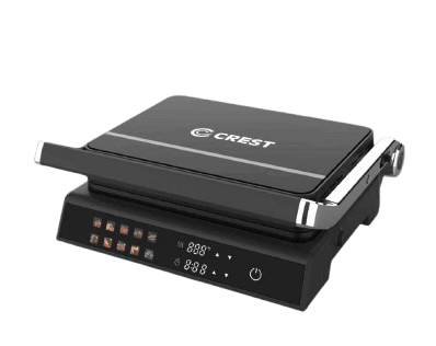 Crest Pressure Toaster CR-5191 2000Watt Digital Black Glass