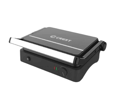 توستر ضغط كرست 2000 واط زجاج اسود CR-5189