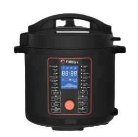 Crest Electric Pressure Cooker CR-5218 (GT1201-M08) 12L Dark Stainless