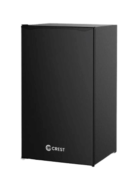 Crest Refrigerator CR-5248 90 Liters Black Glass