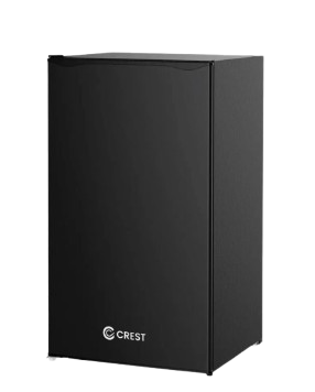 Crest Refrigerator CR-5248 90 Liters Black Glass