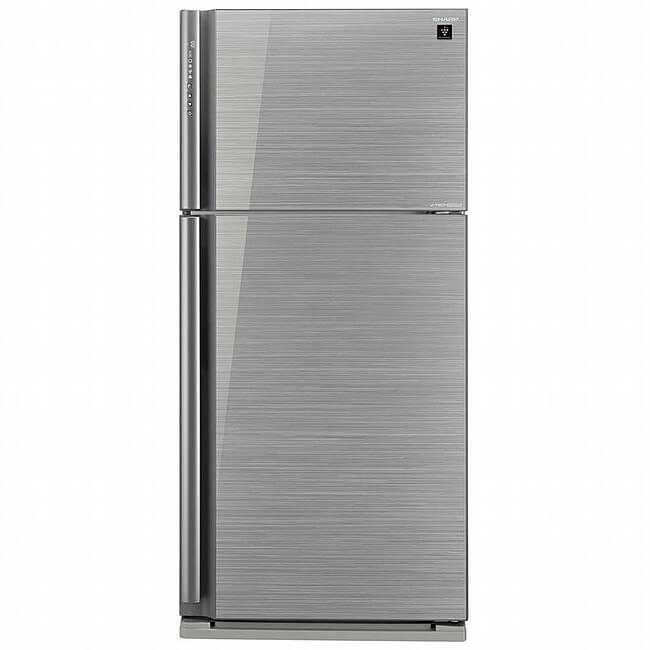 ثلاجة شارب 642 لتر زجاج سلفر SJ-GPR75D-SL