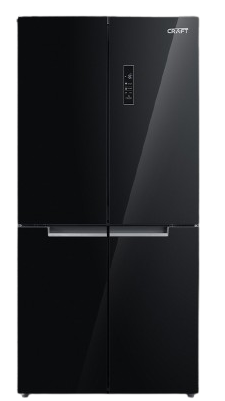 CRAFT Refrigerator CR-627GB 4 Door 550 Liters Black Glass