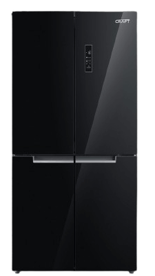 CRAFT Refrigerator CR-627GB 4 Door 550 Liters Black Glass
