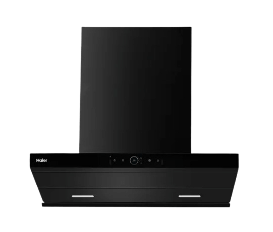Haier Hood with Chimney HH-GT6907GB 90cm Black Glass