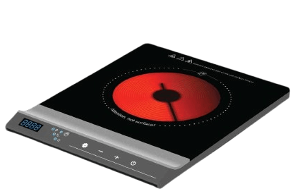 Crest Electric Hobs CR-5287 Single Burner Digital Black Glass