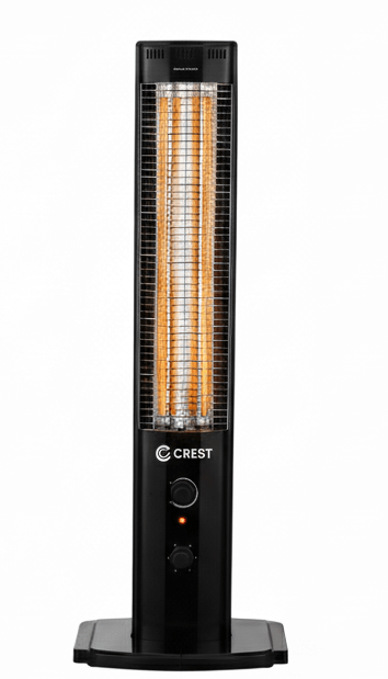 Crest Electric Heater CR-5302 2000 Watt Carbon