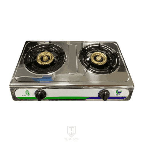 H.T Tiger Gas Cooker JZY-2-T2030 Two Burner Copper