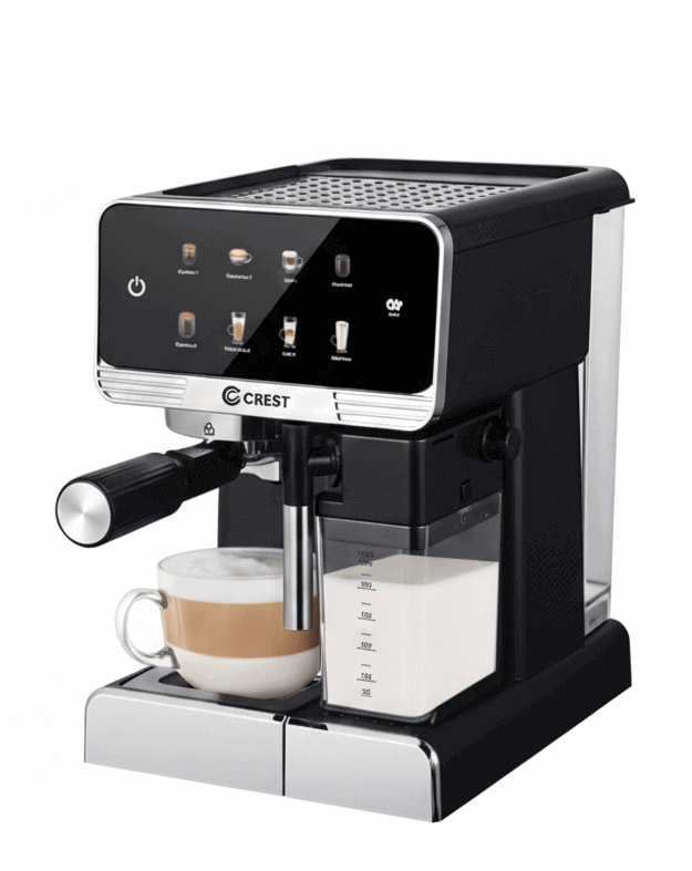 ماكنة قهوة اسبرسو كرست 1350 واط مع صانع رغوة ديجتال CR-5175