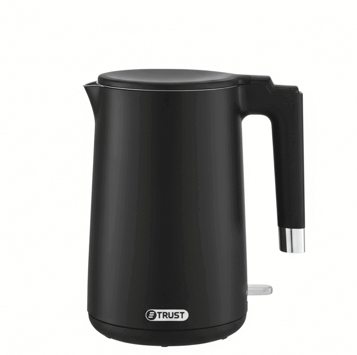 Trust Electric Kettle 210-01201 1.5L Black Stainless