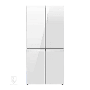 ثلاجة هاير 4 ابواب 476 لتر زجاج ابيض HRF-4560FW