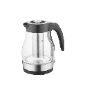 ابريق كهربائي اي دي سي 1.7 لتر زجاج اسود مع مصفاه HHB8706