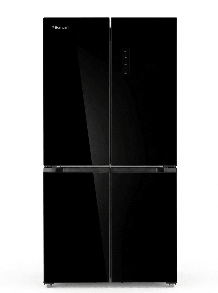 Bompani Refrigerator BOM-631FBI 4 Doors 616 Liters With Ice Maker Black Glass
