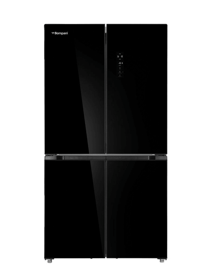 Bompani Refrigerator BOM-446 FB 4 Doors 436 Liters Black Glass