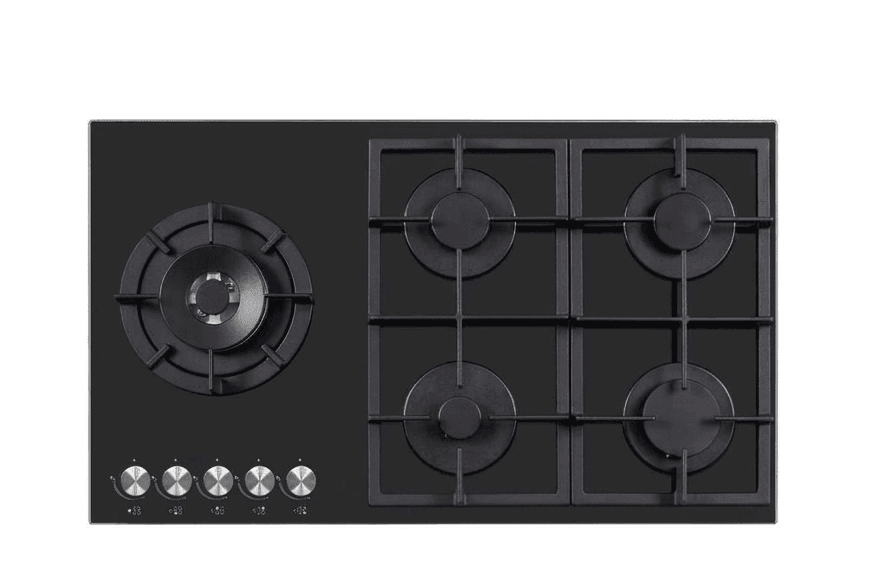 Bompani Built-in Gas Hobs BOM-90 GLS BLK 90cm Black Glass