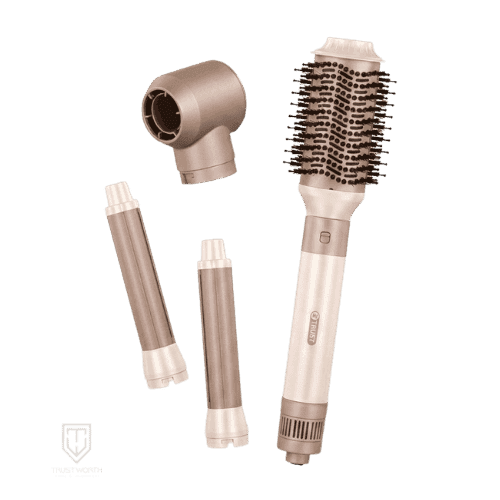 Trust Hair Styler Set Julie 245-01150 4 Functions Pearl/Gold