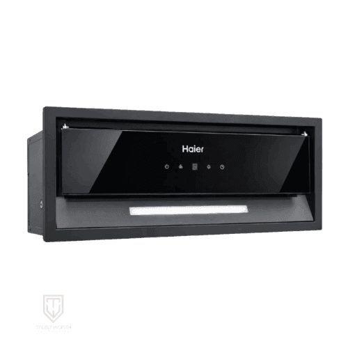 شفاط هاير مدمج 70 سم زجاج اسود HCH-B570T47GB