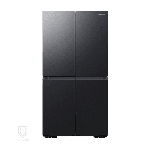 ثلاجة سامسونج 4 ابواب 649 لتر ستانلس اسود RF59C701EB1/EF