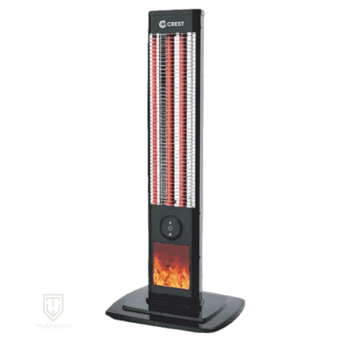 Crest Electric Heater CR-5384 with Decor 2000 Watt Carbon