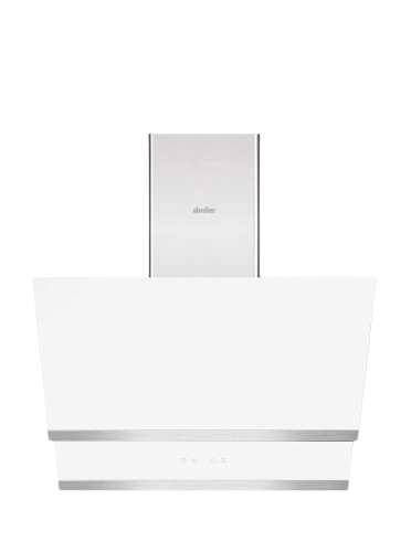Simfer Hood with Chimney SMF-ADC8668WHT-GLS 60cm White Glass