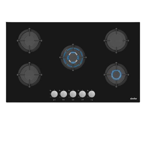 طباخ غاز سيمفير بلت ان 90 سم زجاج اسود SMF-ADC95GLS-BLK