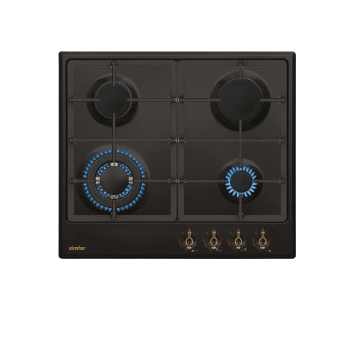 Simfer Built-in Gas Hobs SMF-ADC64R-BLK 60cm Black