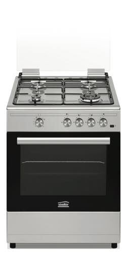 فرن غاز سيمفير 60 سم ستانلس SMF-ADC6060 I-IX V1