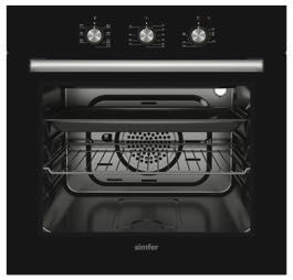 Simfer Built-In Oven SMF-ADC606 M-BLK 60cm Black Glass