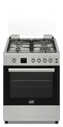 فرن غاز سيمفير ديجتال 60 سم ستانلس SMF-ADC6060 Q-IX