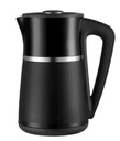 CREST Electric Kettle CR-4020 1.7L Black &amp; Silver with Temperature Control