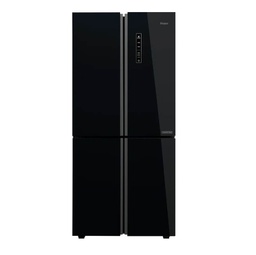 [6500003] ثلاجة هاير 4 ابواب 547 لتر زجاج اسود HRF550/555/4556/5500 FB