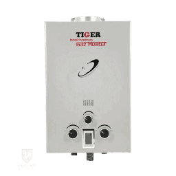 [7700008] سخان ماء غاز تايجر 6 لتر سلفر JSD24-6HD