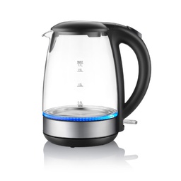 [800010] Universal Electric Kettle UNI-K058G 1.7L Glass Black and Steel