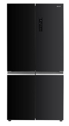[8900001] ثلاجة كرفت 4 ابواب 441 لتر زجاج اسود CR-458GB