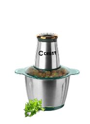 [18100040] Crest Vegetable Chopper CR-5041 250Watt 2Liters Stainless