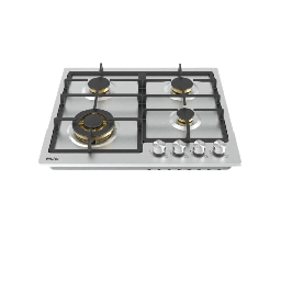 [6500086] طباخ غاز هاير بلت ان 60 سم مواقد نحاسية ستانلس HOB-765SST1