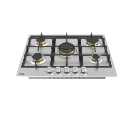 [6500087] طباخ غاز هاير بلت ان 70سم مواقد نحاسية ستانلس HOB-775SST1