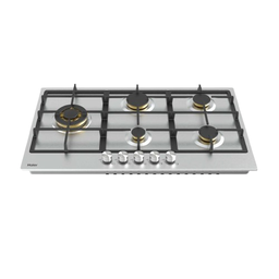 [6500088] Haier Built-in Gas Hobs HOB-795SST1 90cm Copper Burners Stainless