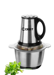 [18100048] Crest Vegetable Chopper CR-5042 350Watt 3Liters Stainless