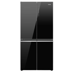 [6500092] Haier Refrigerator HRF-4560FB 4 Doors 476 Liters Black Glass