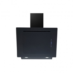 [2500013] Firegas Hood with Chimney FG-6855B 60cm Black Glass