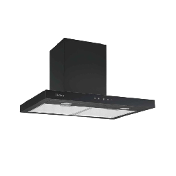 [6500101] شفاط هاير مع مدخنة 60 سم ستانلس اسود HCH-T60TBBC