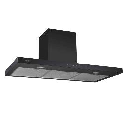 [6500102] شفاط هاير مع مدخنة 90 سم ستانلس اسود HCH-T90TBBC
