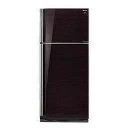 [7500001] Sharp Refrigerator SJ-GPR75D-BK 642 Liters Black Glass