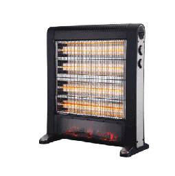[18100076] Crest Electric Heater CR-5197 with Decor  Black 2400 Watt