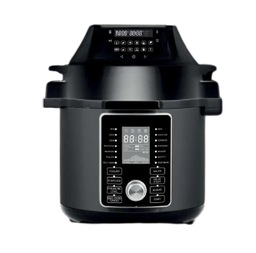 [18100086] Crest Electric Pressure Cooker CR-5143 6L Multifunctional Dark Stainless