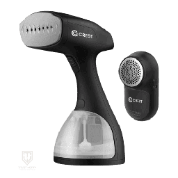 [18100088] Crest Portable Steam Iron with Lint Remover CR-5183 Digital 1500Watt Black