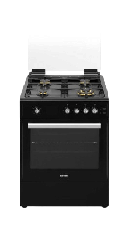 [7000064] Simfer Gas Oven SMF-ADC6060 I-BL-BRS 60cm Copper Burners Black