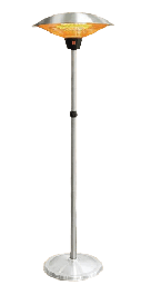 [7600024] Gold Vision Electric Heater W-HQ831 2000 Watt Stainless Steel