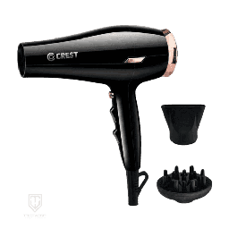[18100105] Crest Hair Dryer CR-5179 Black/Gold 2000Watt